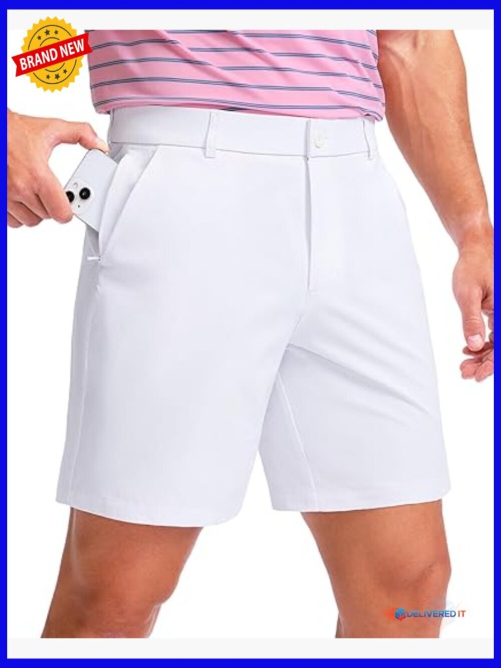 Men's Golf Shorts 7/9/11 Inseam 5 Pockets Quick Dry Stretch Hybrid